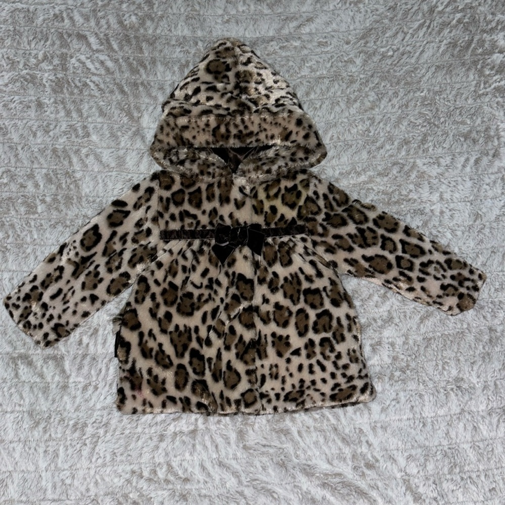 Cheetah Print Vintage Girls Jacket Reversible (Last Chance)